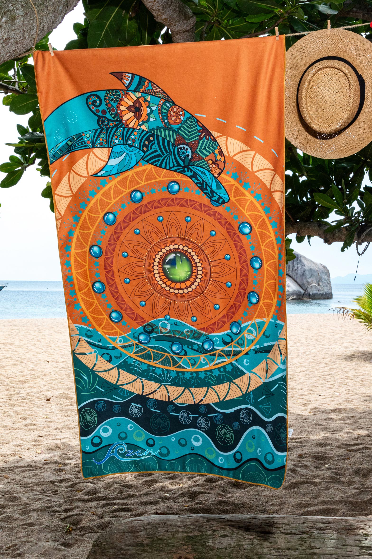 Dive Dreams Suede Beach Towel | Azen